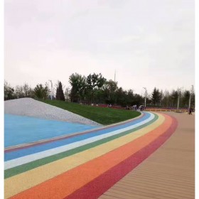 南川區(qū) 彩色生態(tài)透水混凝土  彩色透水混凝土道路 透水混凝土施工價(jià)格 彩色透水混凝土材料生產(chǎn)廠家   壓模混凝土材料廠家