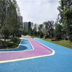 園林道路彩色混凝土 環(huán)保透水混凝土 彩色透水砼 生態(tài)透水路面材料廠家 免費到地技術(shù)指導