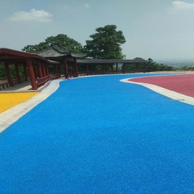 舟山市 透水性混凝土彩色路面 園林道路彩色混凝土 生態(tài)透水路面 廠家報價