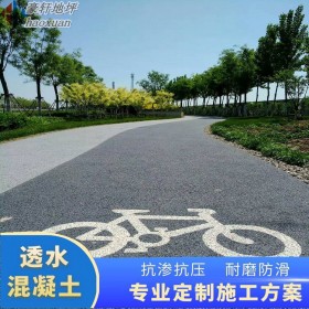 室外透水地坪 混凝土透水性路面 無(wú)沙透水混凝土 免費(fèi)提供技術(shù)指導(dǎo) 送貨到工地